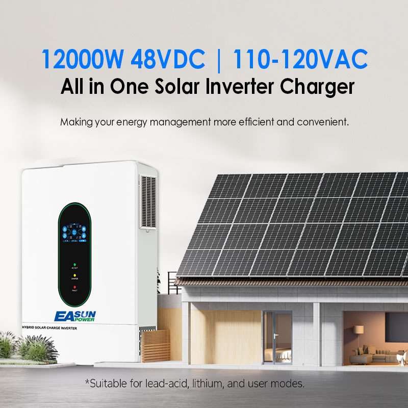 EASUN US 12KW 12000W Split Pha - Grid Tie Inverter Limiter 2000W 评论和价格